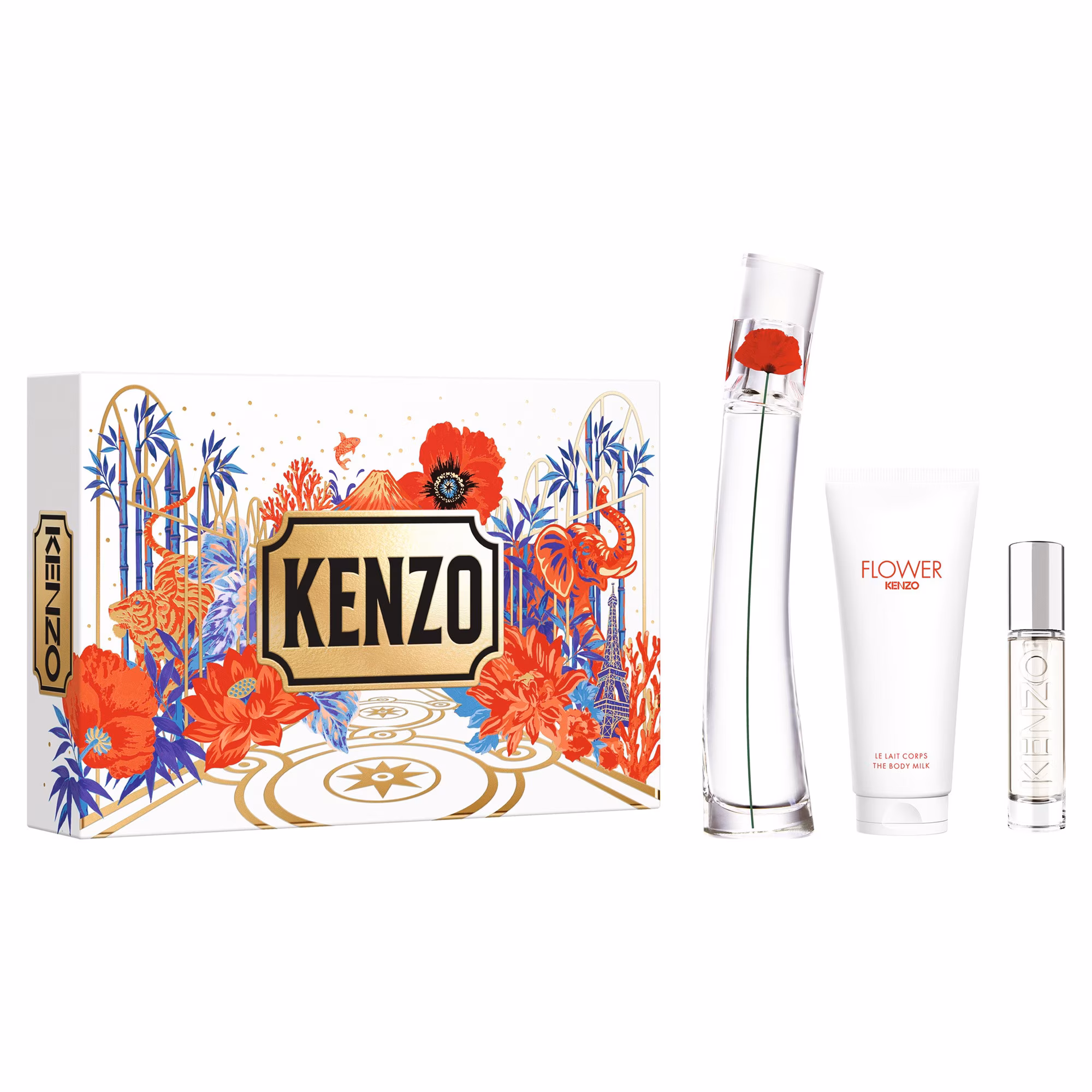 FLOWER BY KENZOCoffret - eau de parfum + lait corps + vaporisateur de voyage
