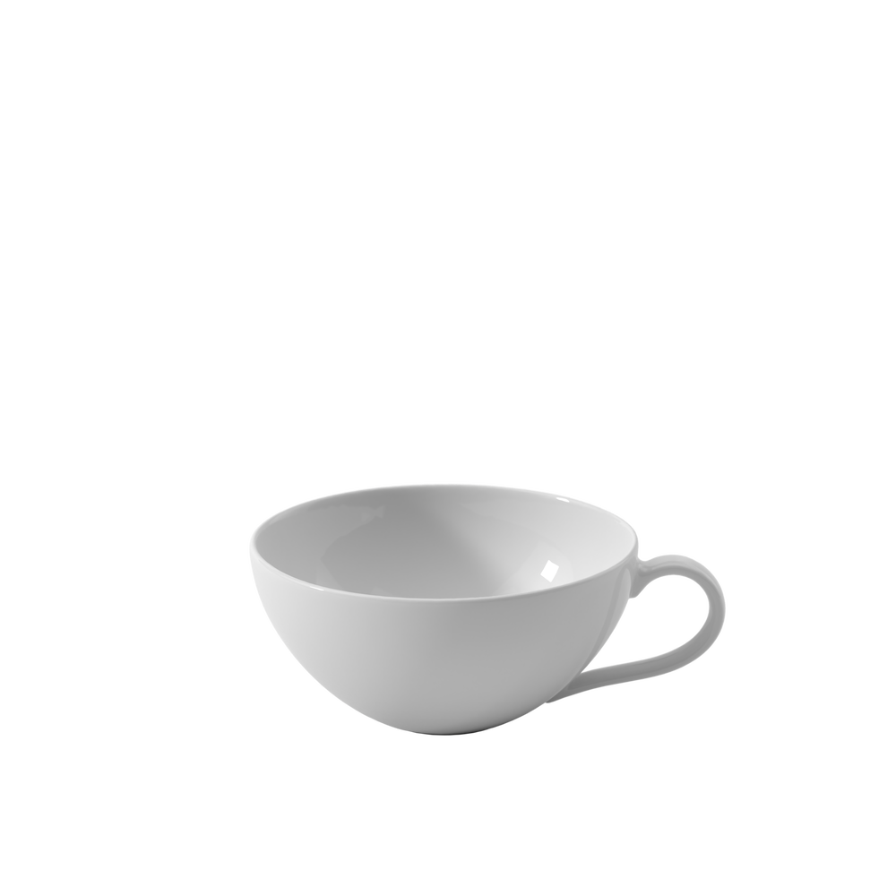 Anmut Coffee/ Tea Cup - White, 4.8 oz, Premium Bone Porcelain