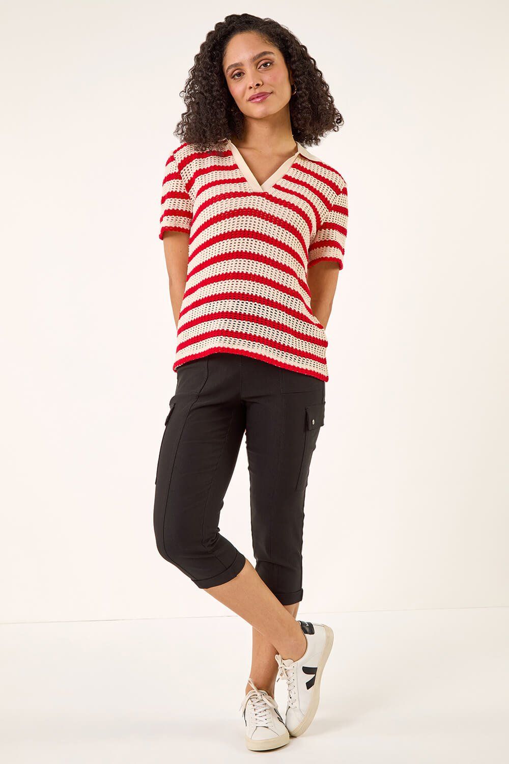 Roman Cropped Cargo Stretch Trouser