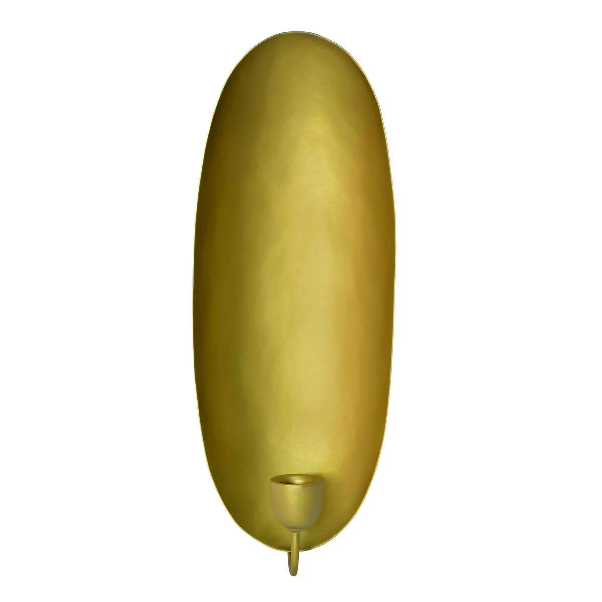 - Bougeoir mural fond ovale en métal