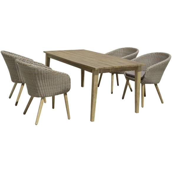 Gartentisch »Visalia«, mit Akazienholz-Tischplatte, BxTxH: 180 x 90 x 75 cm