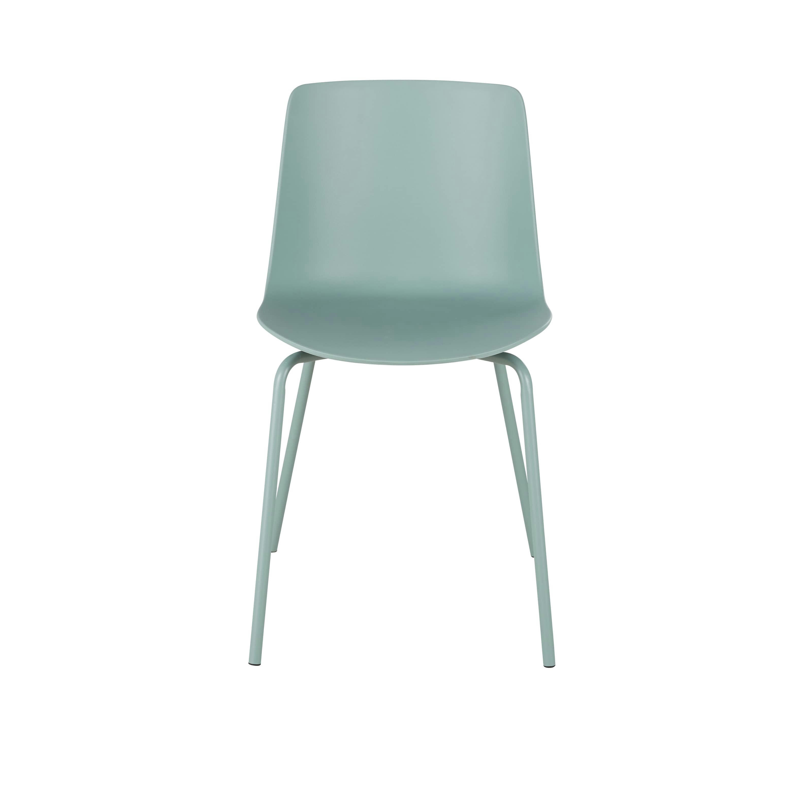Fiby - Chaises en polypropylène et métal vert sauge (x2)