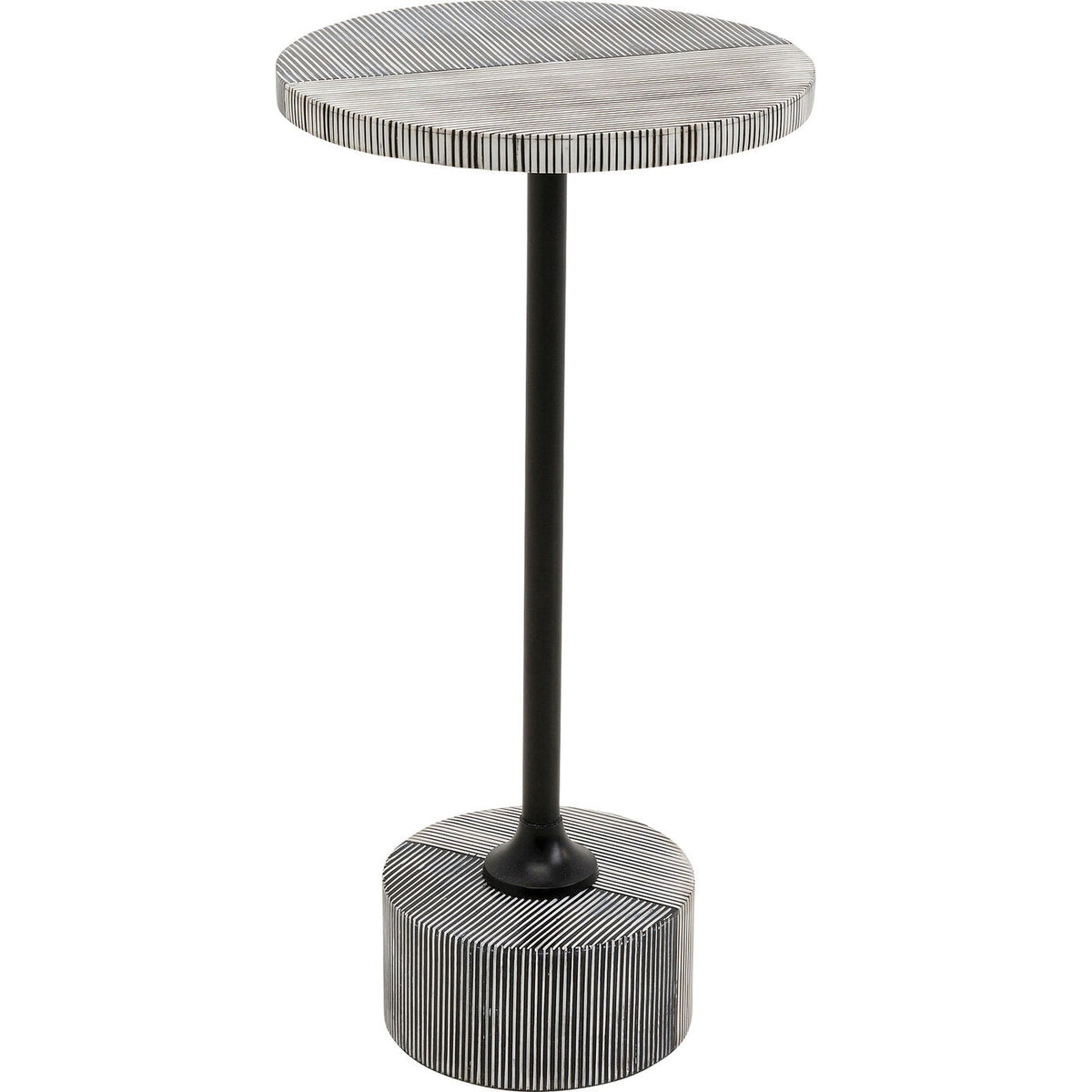 Kare Design Bijzettafel Domero Double Ø25cm zwart