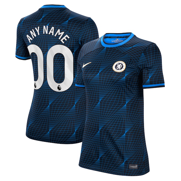 Chelsea Nike Women's 2023/24 Away Stadium Replica Custom Jersey - Navy