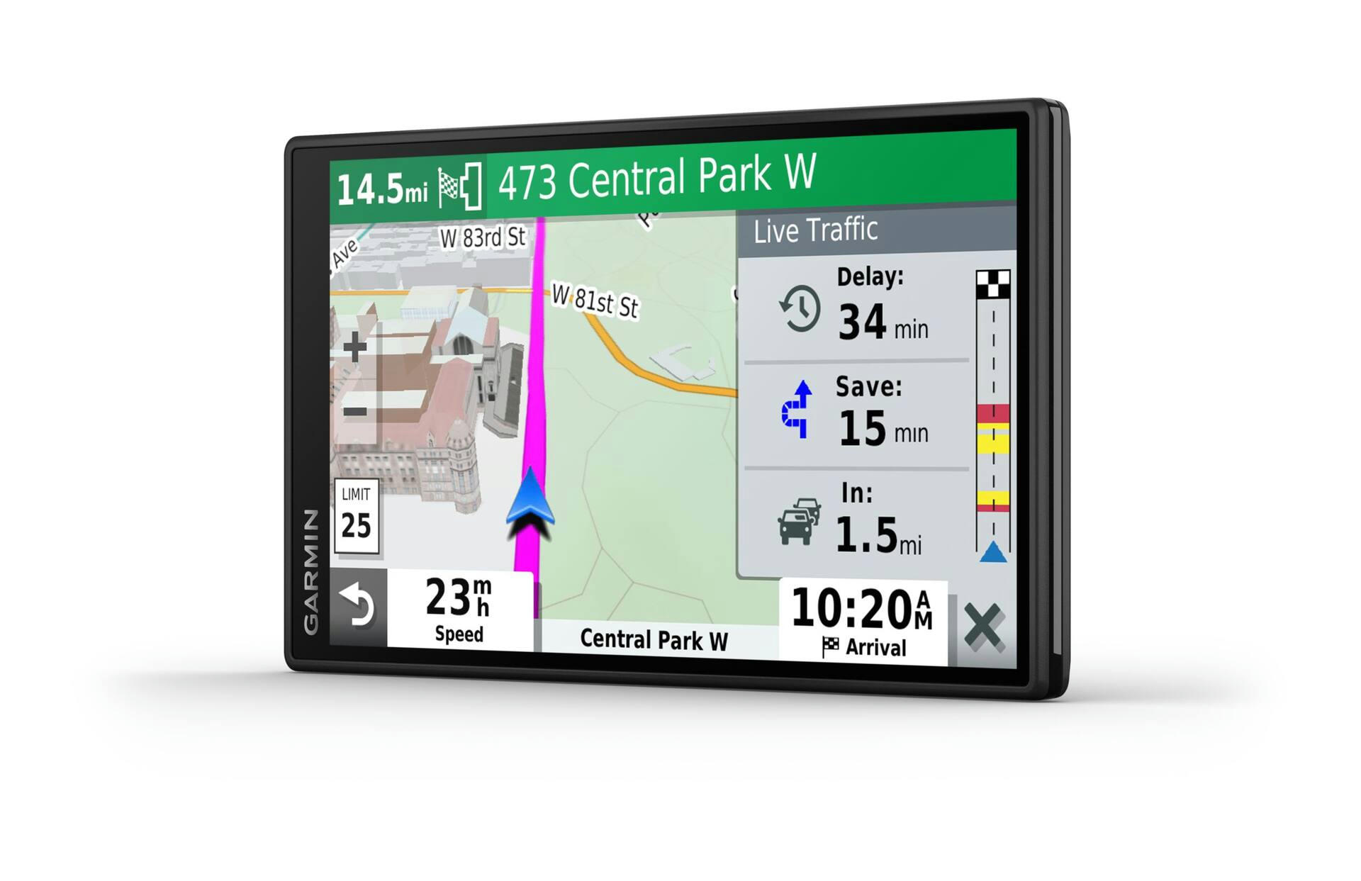 Garmin Drive Smart 55 MT-S GPS Car Navigator, with 5.5-in Display, Simple On-Screen Menus and Easy-to-See Maps