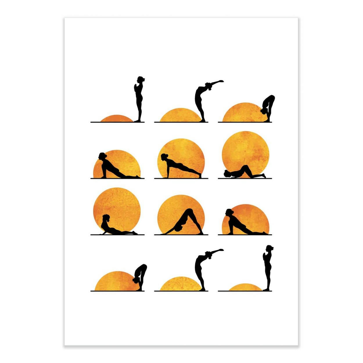 KUBISTIKA - YOGA SUN - KUBISTIKA - Affiche d'art 50 x 70 cm