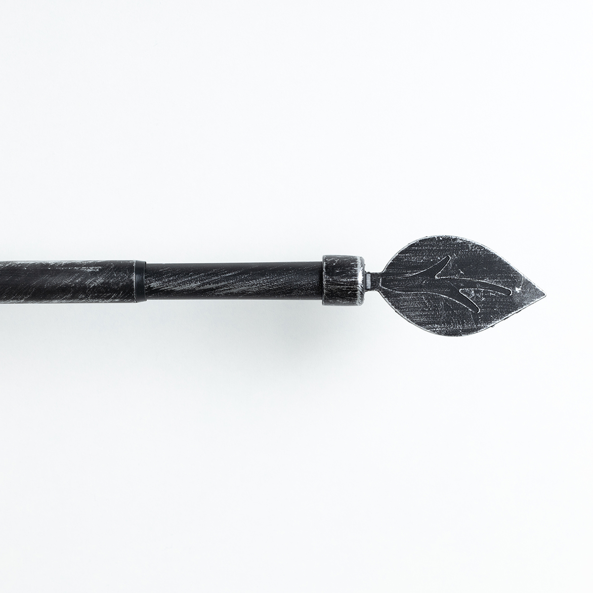 Kit varão extensível FEUILLE preto e prateado 100-190cm