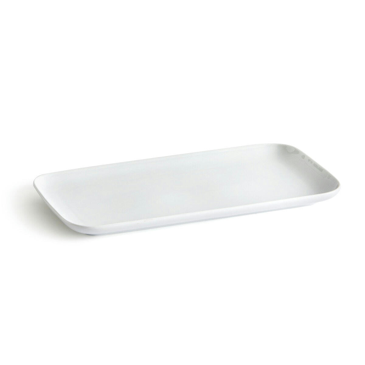 Plat à cake rectangulaire, porcelaine, Atola