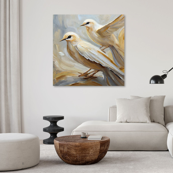 Feeby Obraz drukowany, Ptaki jak malowane 30x30