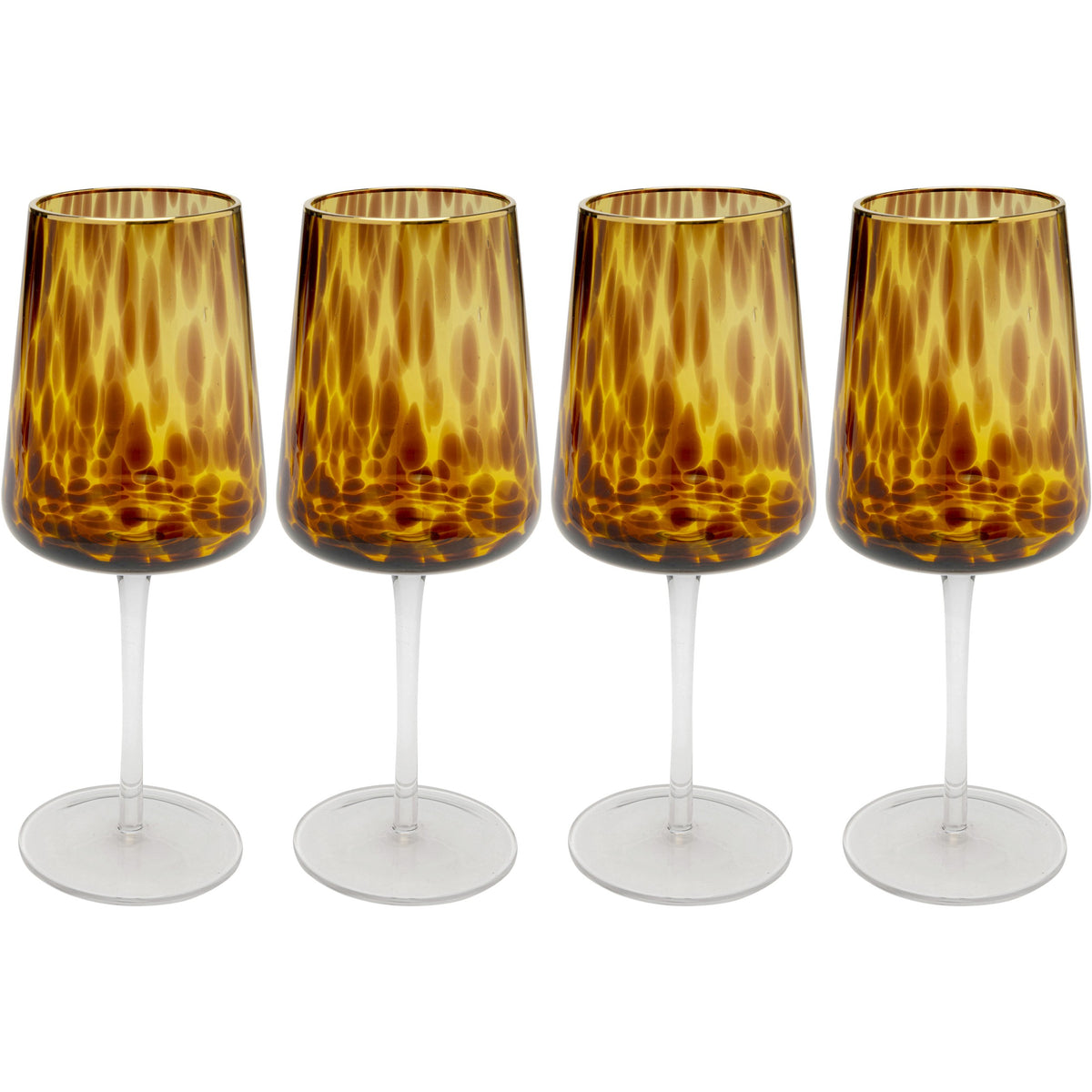 Kare Design Wijinglazen Caramel (4/set)