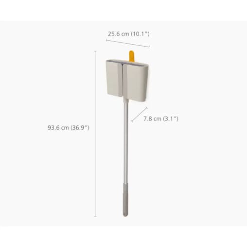 Joseph Joseph Cleantech Wall-Mounted Broom | Stone