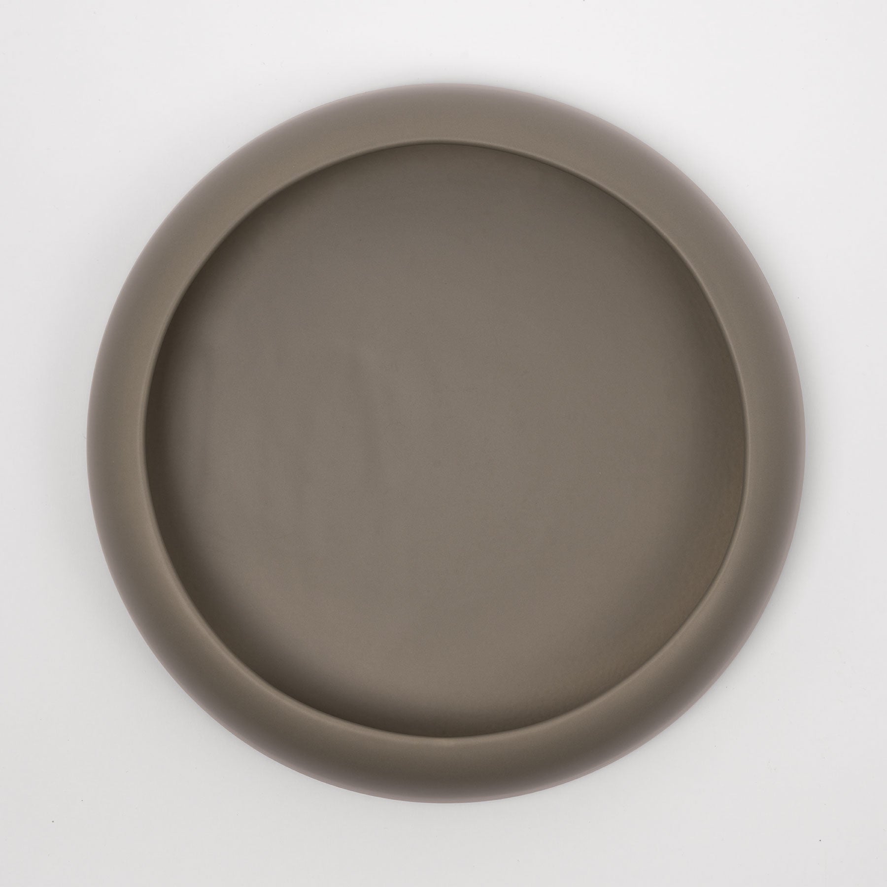 Large Smoke Green Low-Profile Centerpiece Bowl