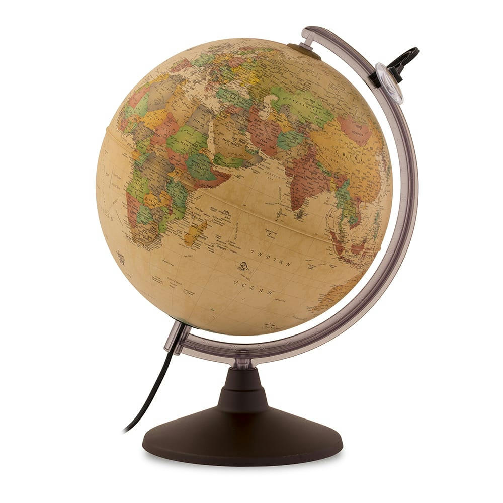 MARCO POLO - Globe terrestre 30 cm  lumineux   textes en français