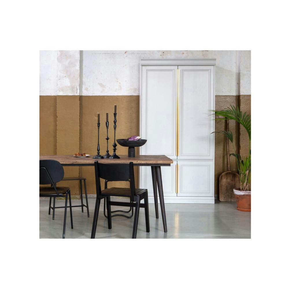 GUILD - Table à manger en bois recyclé et métal 220x90cm