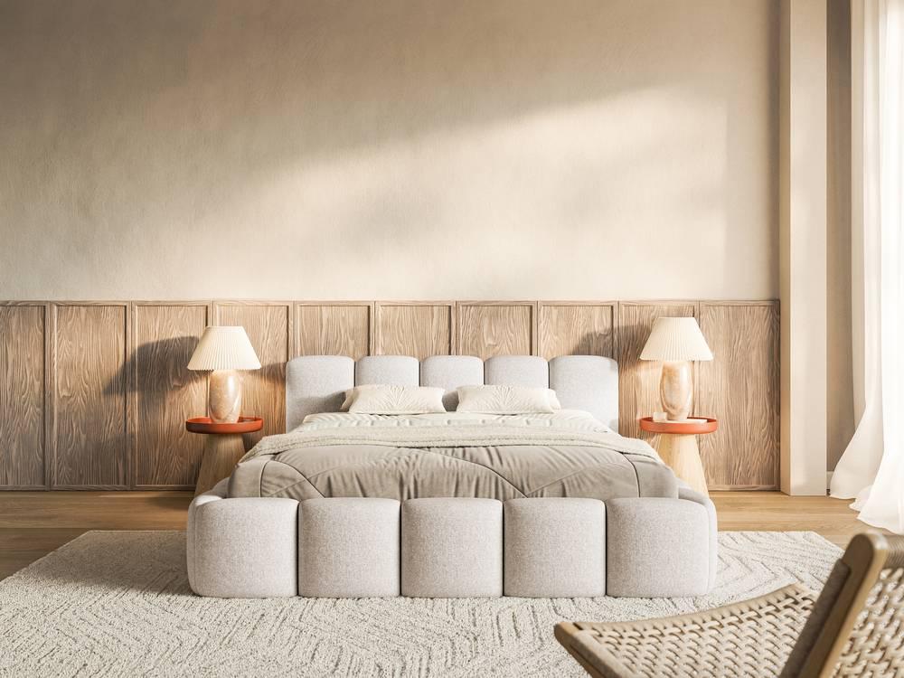 Bedframe Chloe laag 180 x 200 cm chenille
