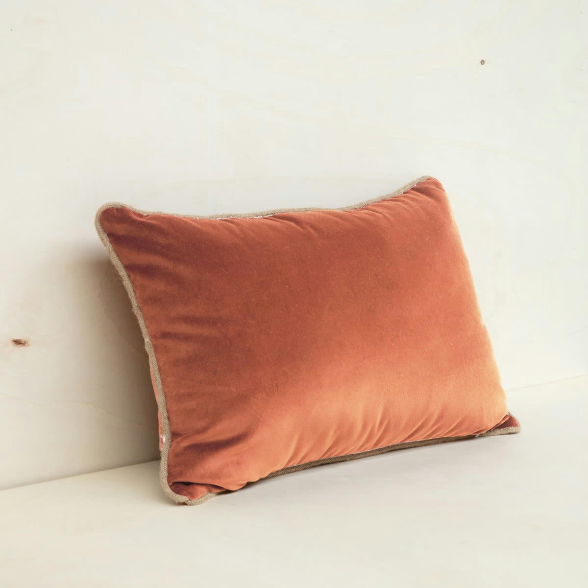 MAINTENANT - Housse de coussin en velours marron 40x65