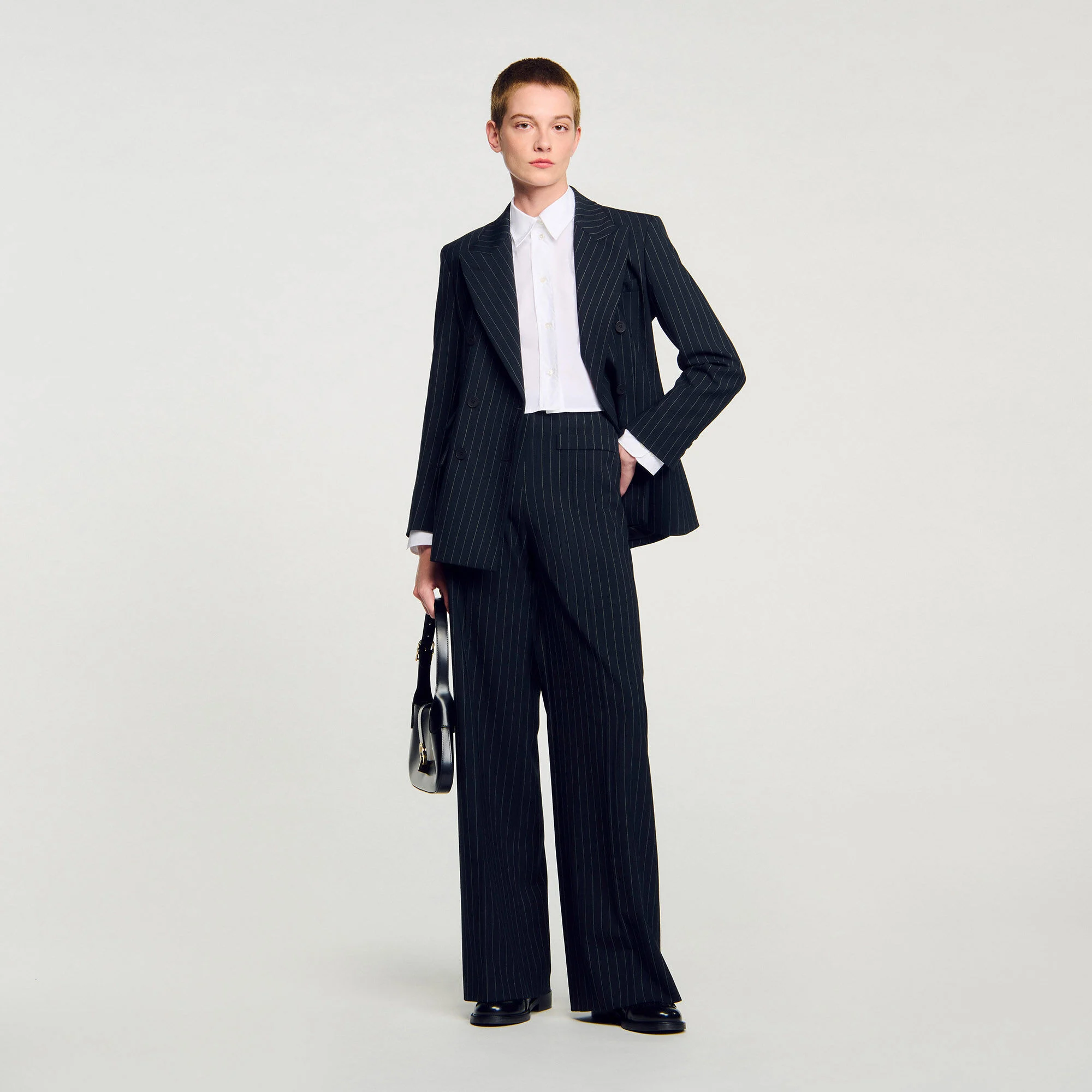 Veste de costume à rayures