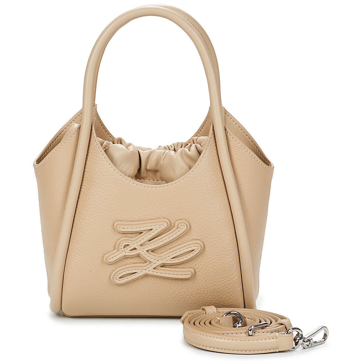 Karl Lagerfeld - K/AUTOGRAPH PATCH MINI TOTE - Beige