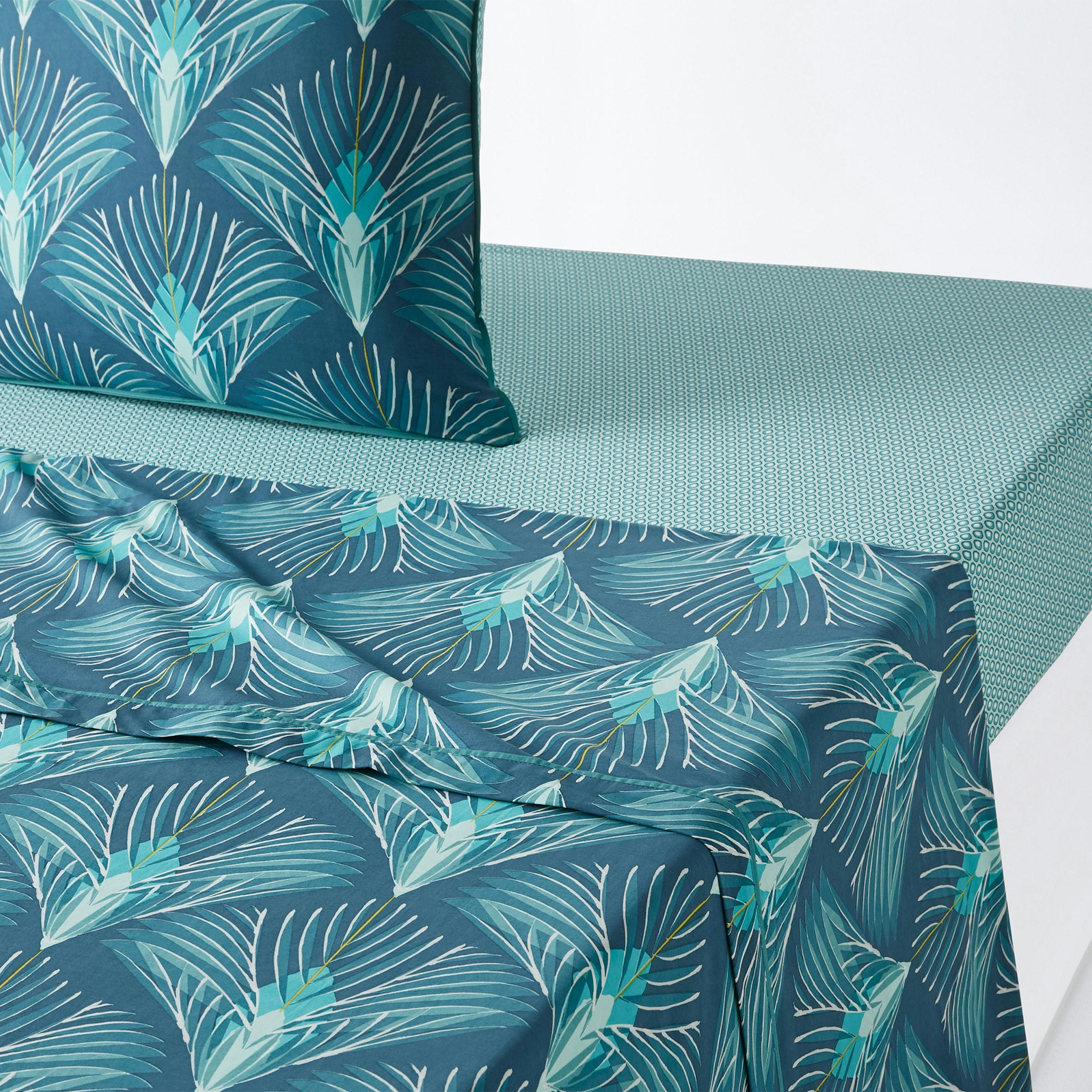 Drap plat percale de coton, Pampelune