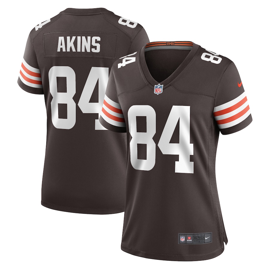 Jordan Akins Cleveland Browns Nike Women's Team Game Jersey -  Brown