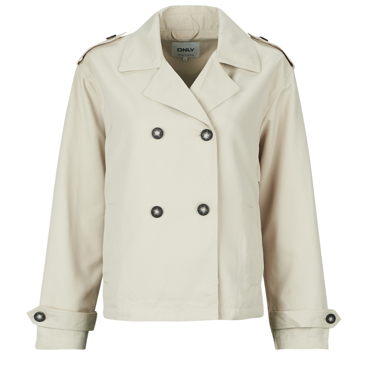 Only - ONLHANNAH SHORT TRENCHCOAT - Beige