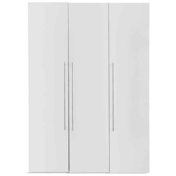 Habitat Atlas 3 Door Tall Wardrobe - White