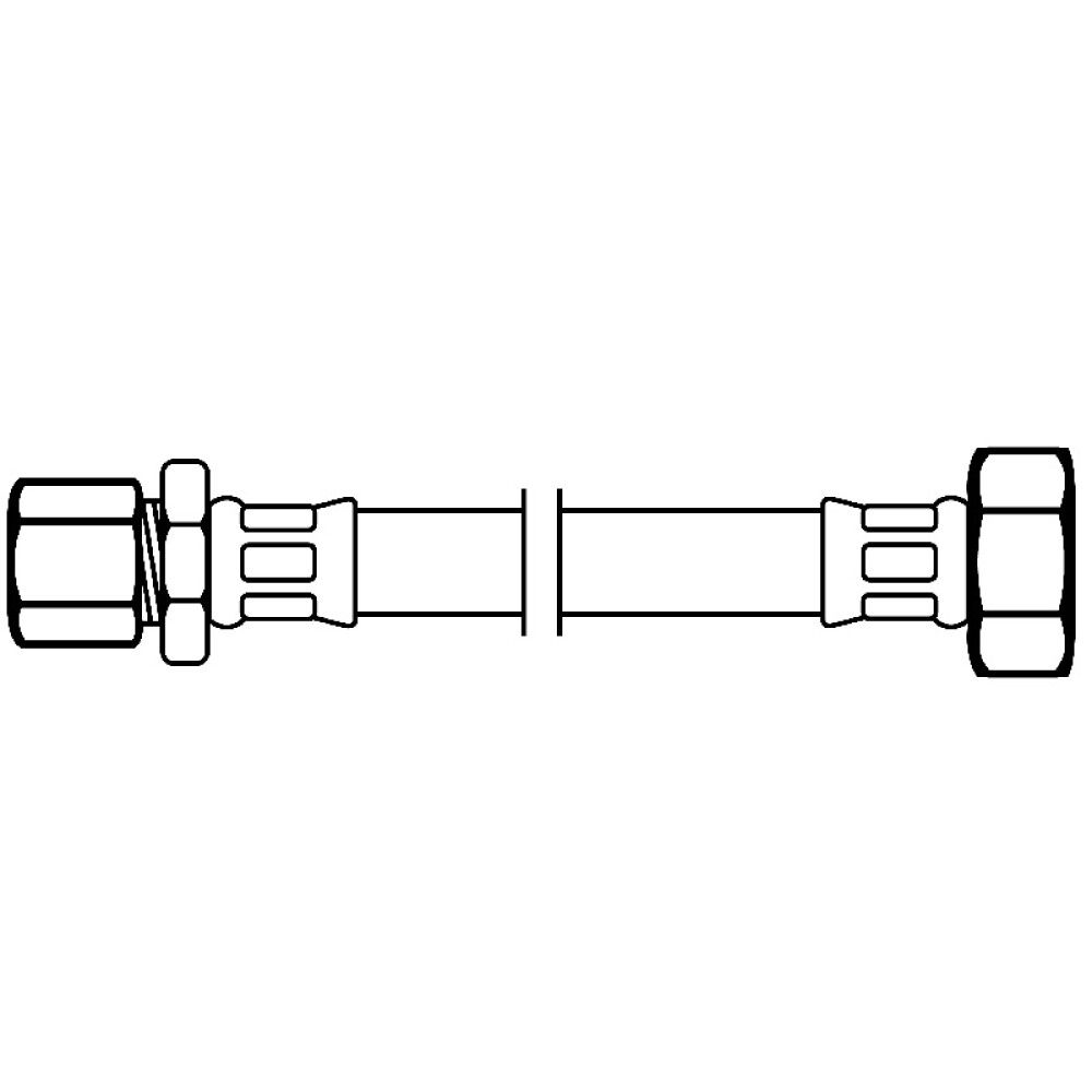TILSLUTNINGSSLANGE NEOPERL DN8 COMPR X F 10MMX1/2"