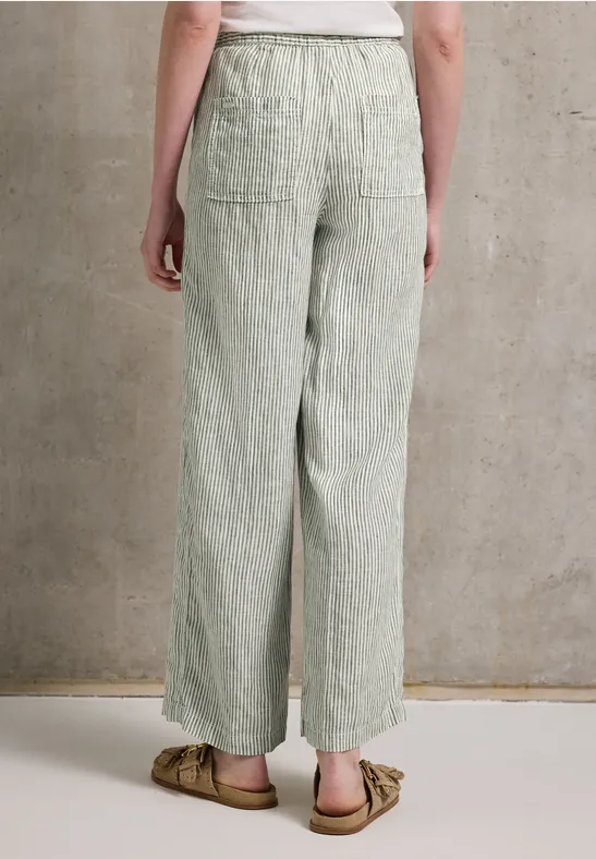 Straight Leg Leinenhose