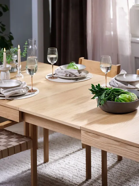 Tillægsplade KORSKRO 100x55 2 stk/pk natur eg