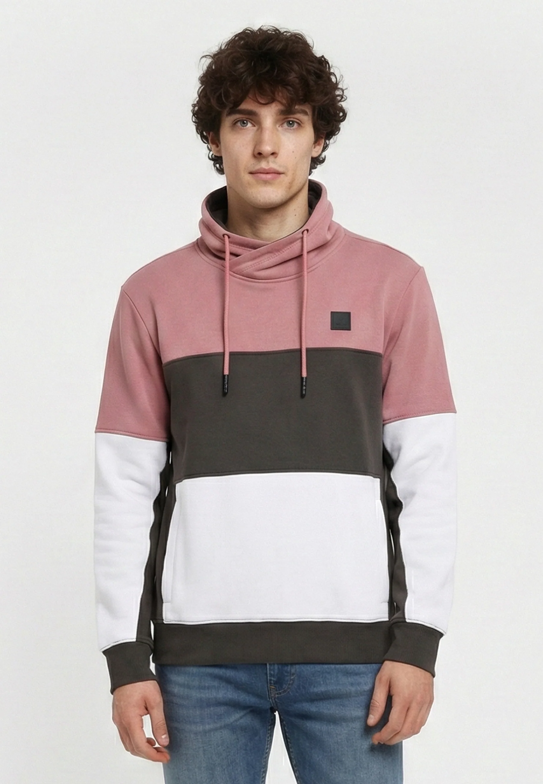 Sweatshirt regular vieux rose coton polyester RUDON