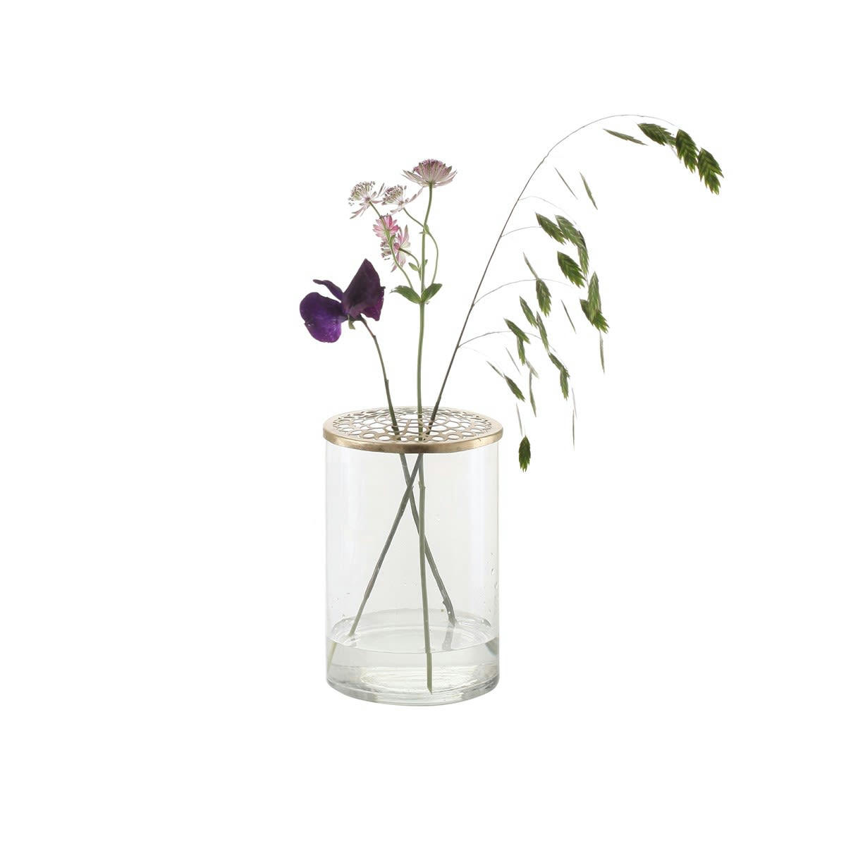 LIVING - Vase en verre or
