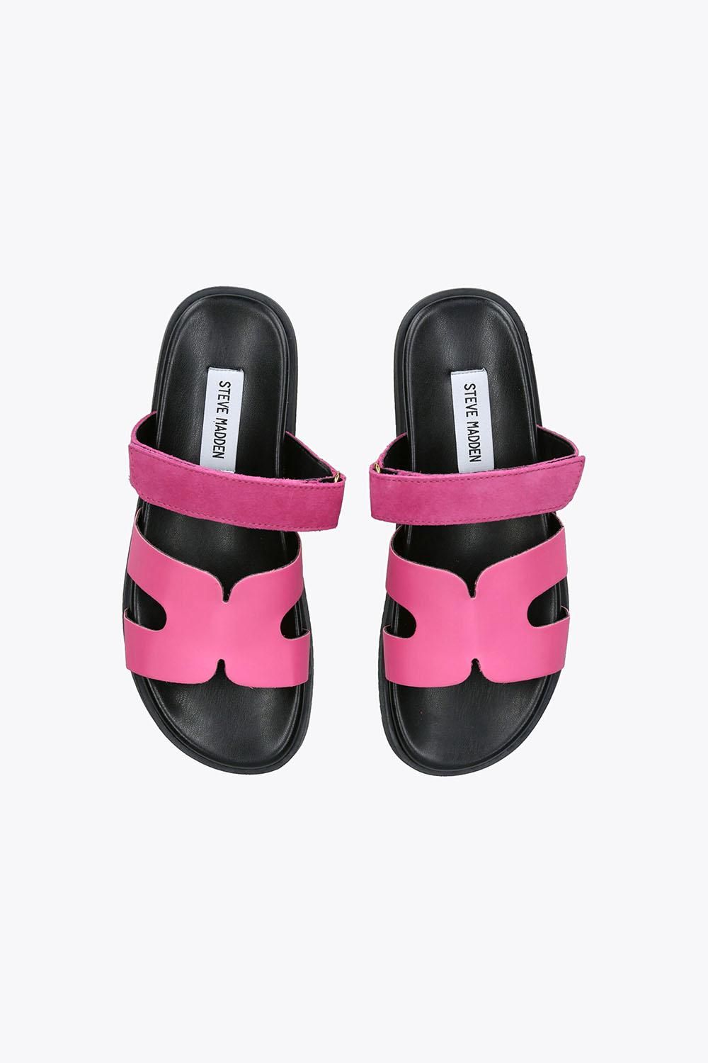 STEVE MADDEN Missile Pink' Suede Leather Sandals