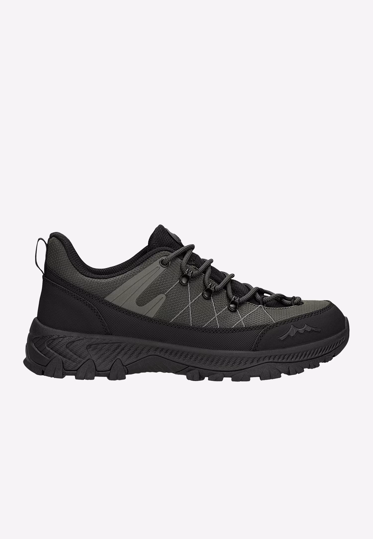 Zielono-czarne niskie trekkingi męskie RELAKS z membraną nano-TEX™