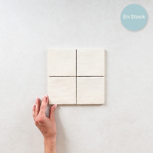Faience Effet Zellige Beige MALLORCA 10x10cm Cream - Les Carreaux de Jean