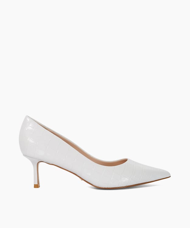 Achievable White - Pointed Court Shoes