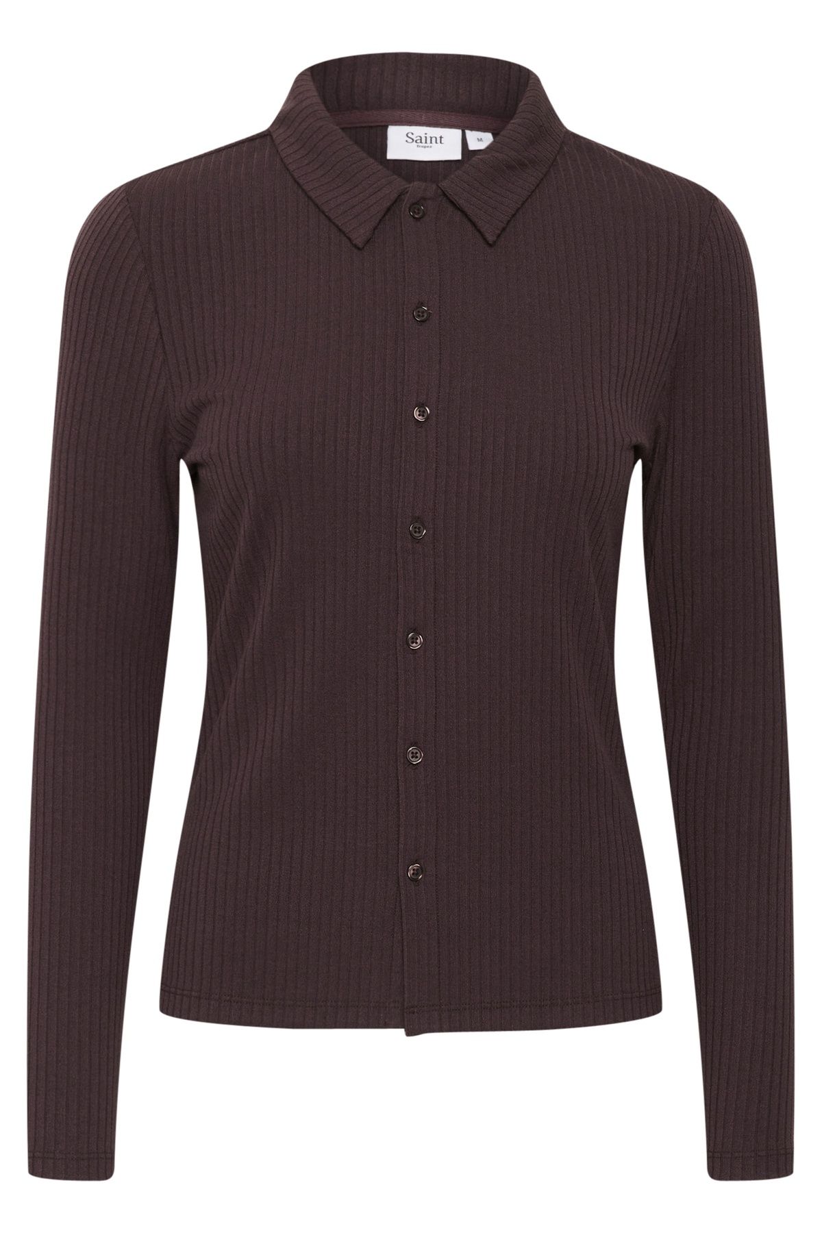 Saint Tropez GodaSZ Spread Collar Rib Knit Cardigan