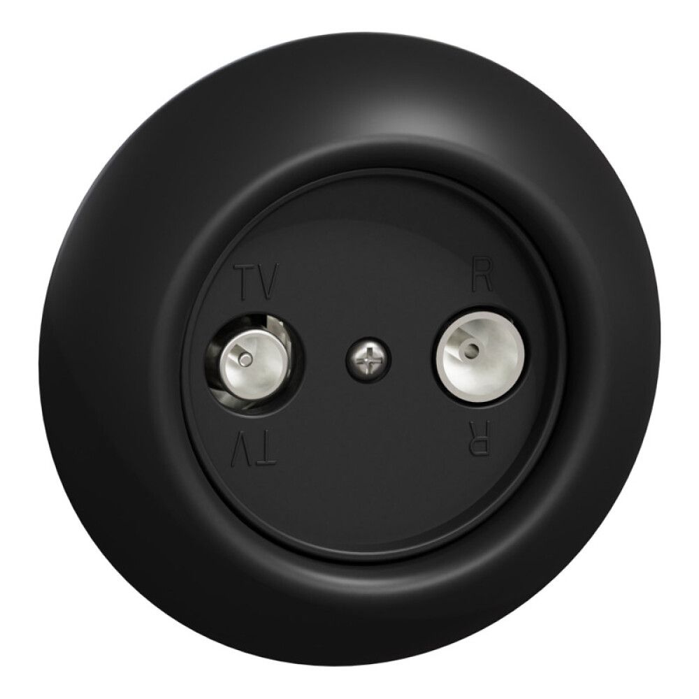 ANTENNEUTTAK SCHNEIDER ELECTRIC R/TV 1DB SV RENOVA SVART