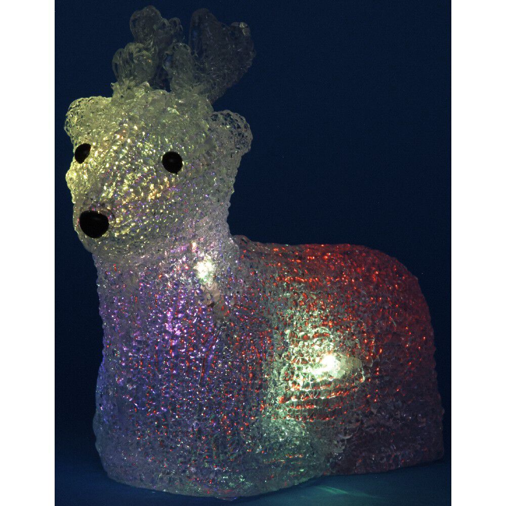 Renne Lumineux 5 Led multicolore H17 cm