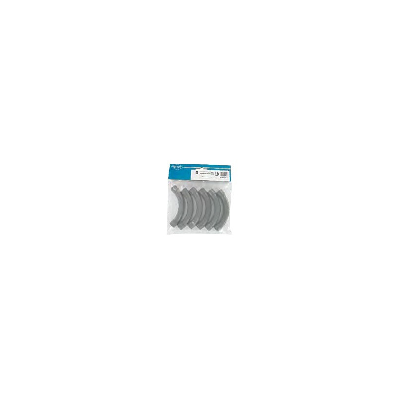 Coude gris foncé Ø 20 mm 6 pièces REDDY