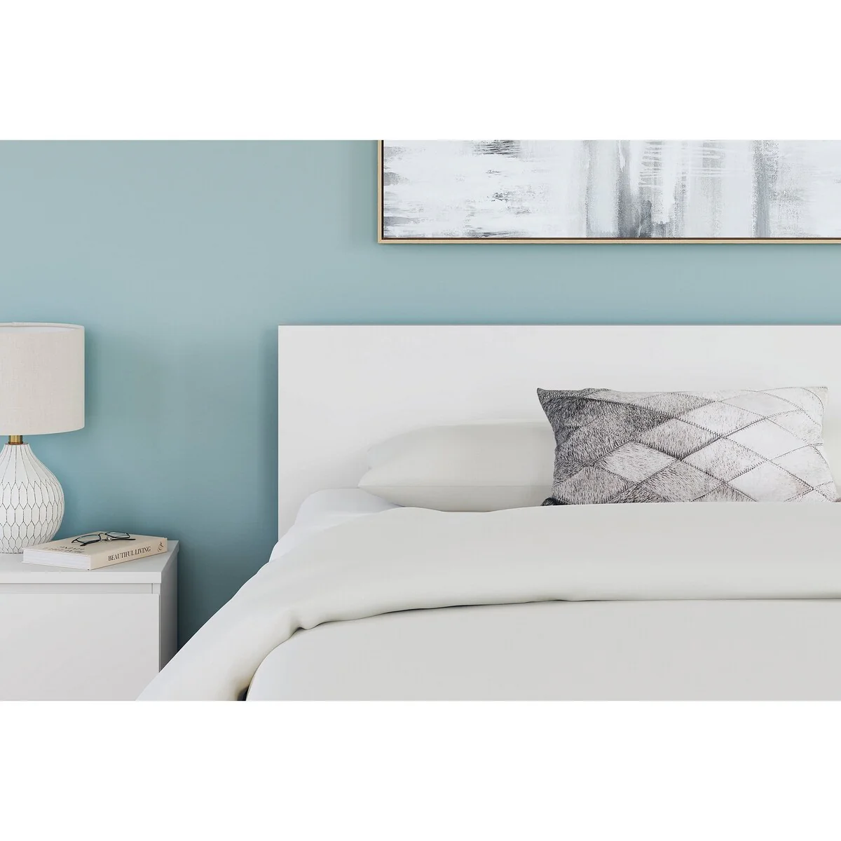 Signature Design by Ashley Onita White Panel Headboard
