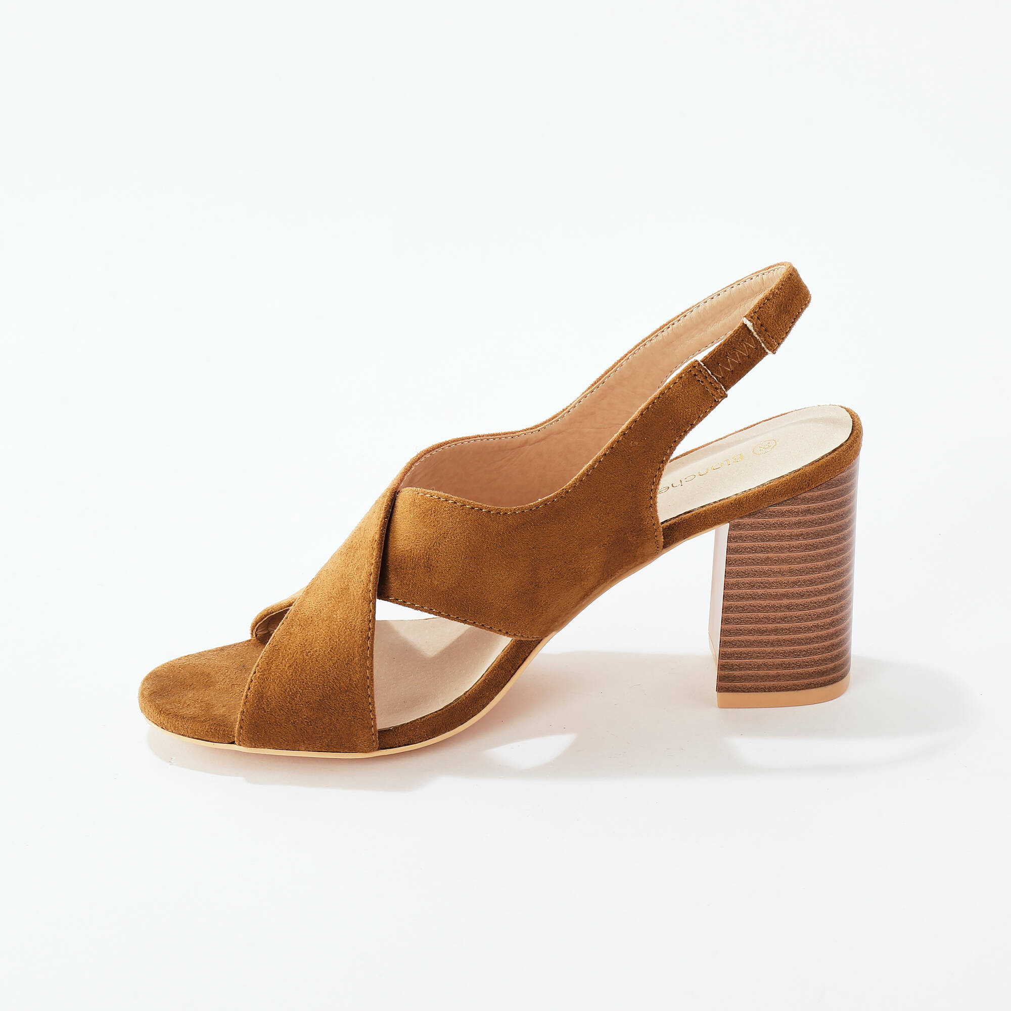 Sandales croisées à talon