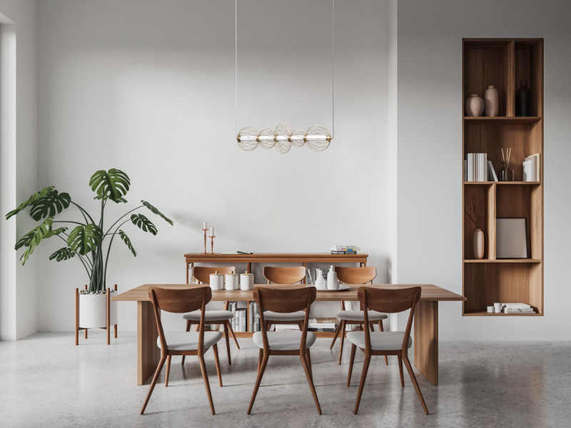 Lampa wisząca RABEL złota LED 5x18W Ciepła biel 1116lm Italux