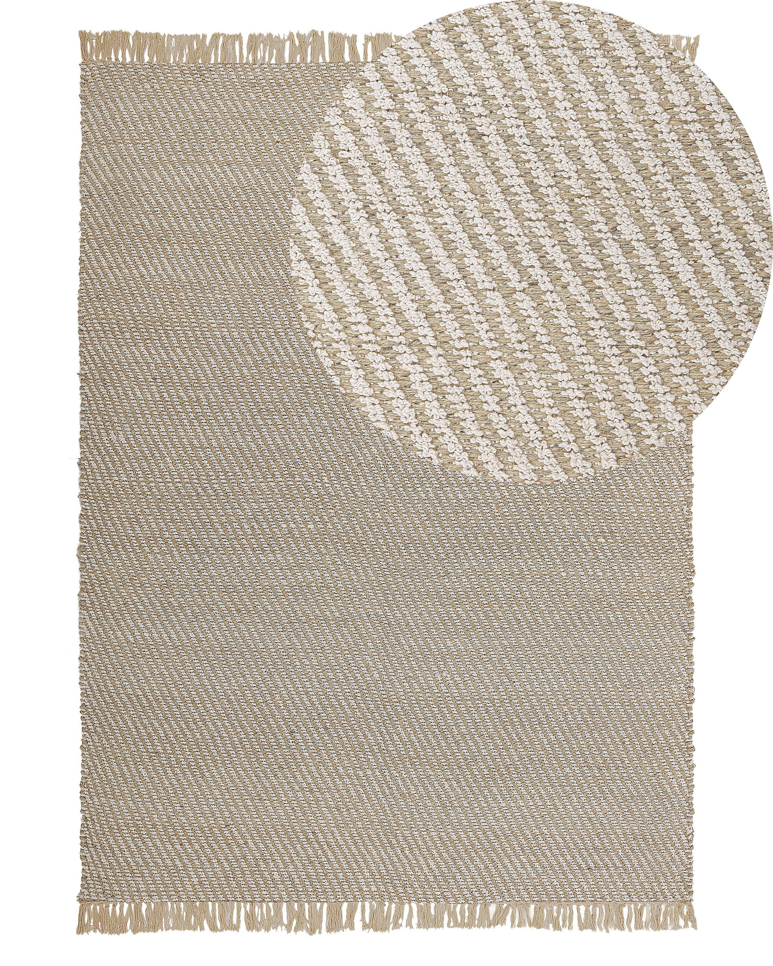 Dywanik chodnik jutowy boho 50x80 cm beżowy