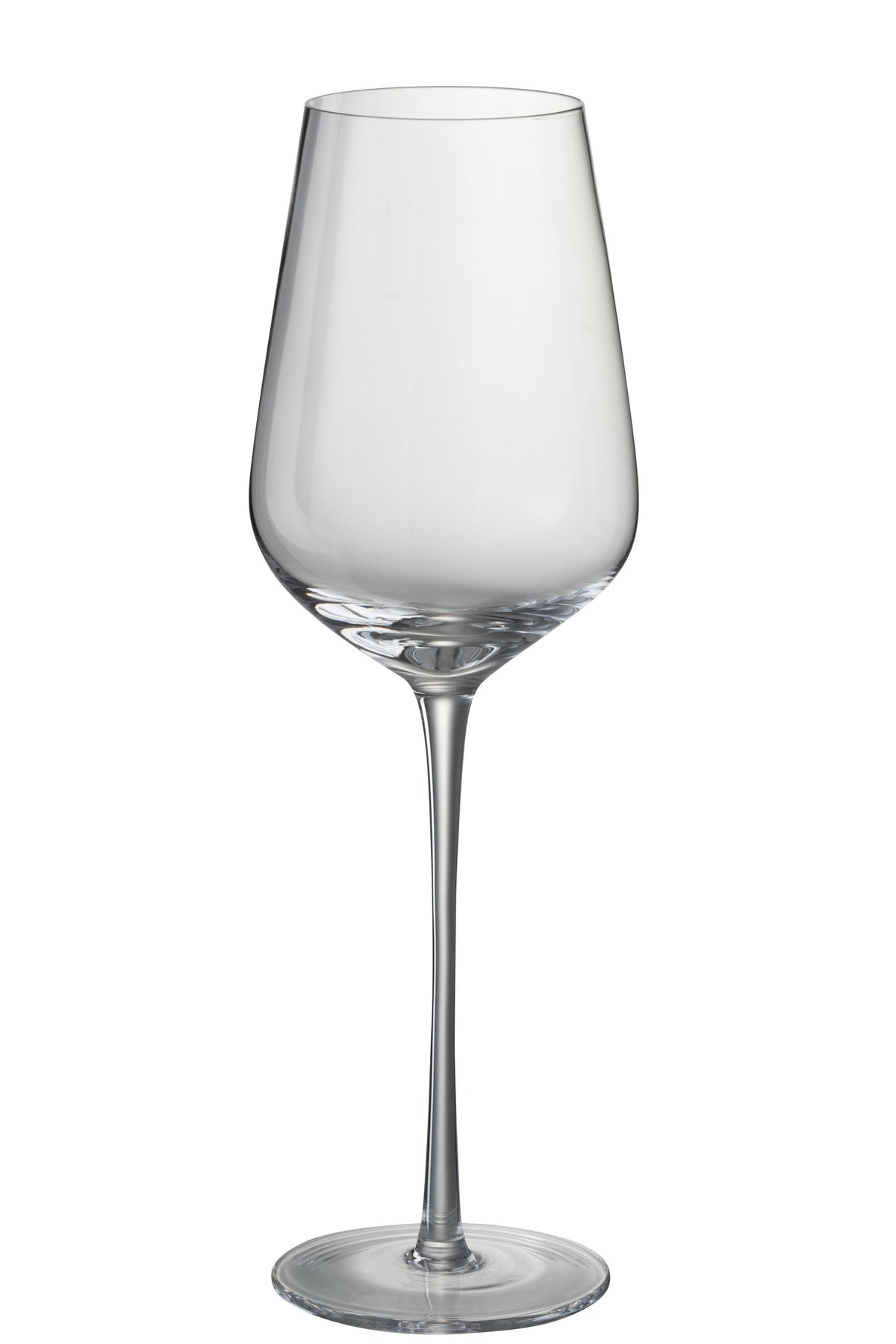 J-Line glas witte wijn - kristalglas - transparant - 6 stuks