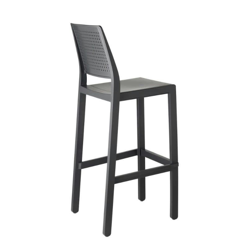 EMI - Tabouret design en plastique anthracite