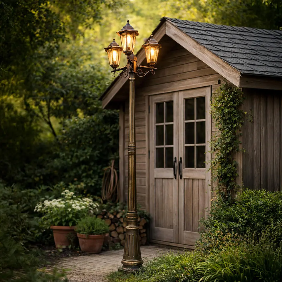 Qazqa wandlamp met bewegingssensor new haven goudkleurig e27