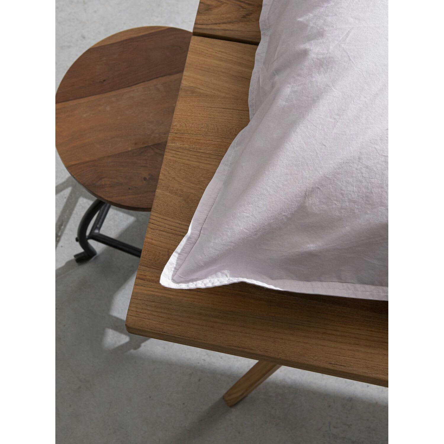 GRIS - Taie d'oreiller percale de coton gris 65x65 cm