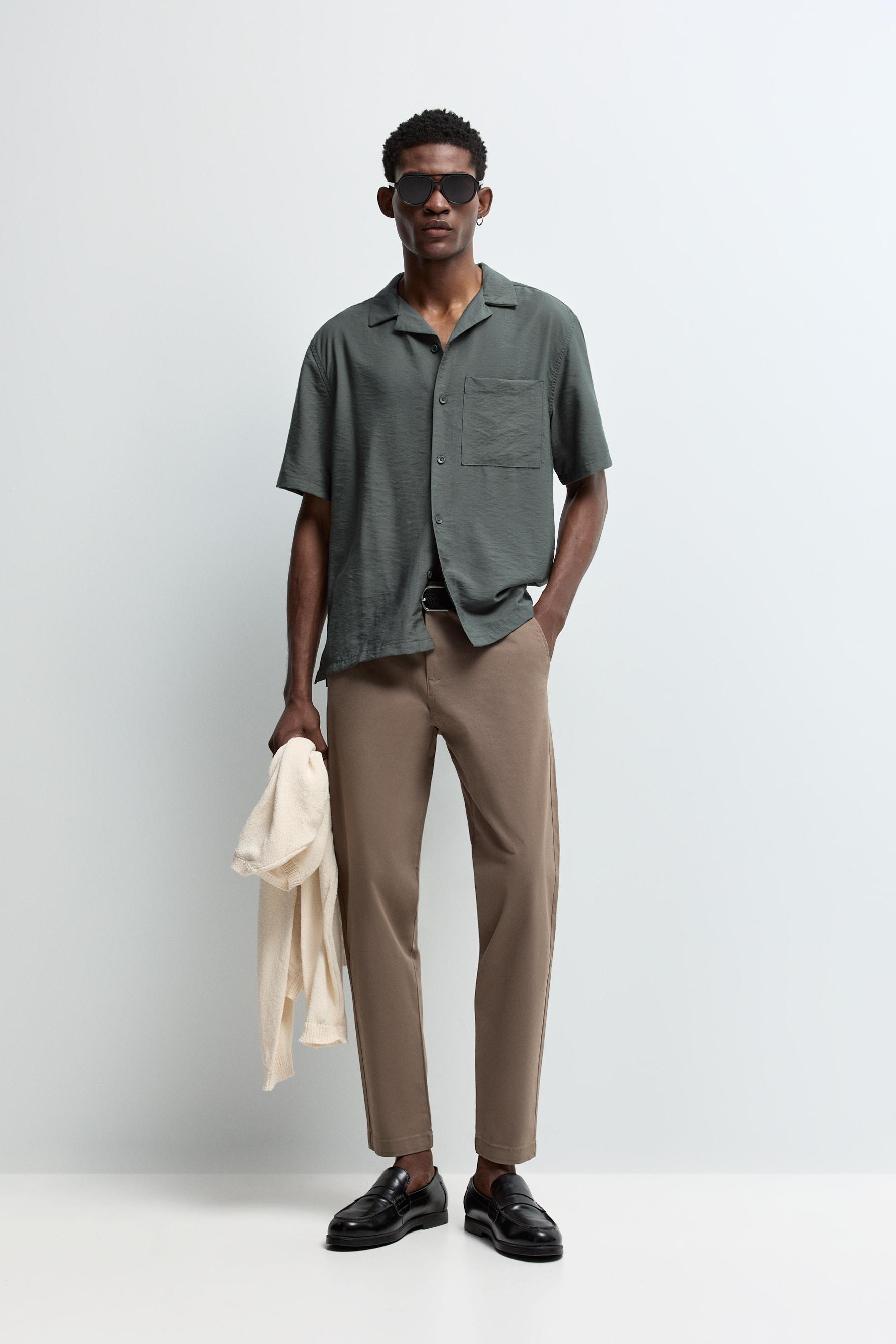 Camisa twill bolsillo