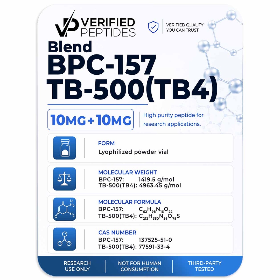 verified peptides bpc 157 tb 500 blend