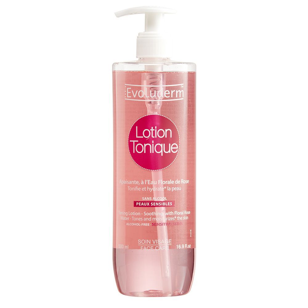 Lotion tonique Evoluderm peaux sensibles 500 ml